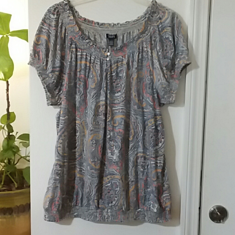 Chaps knit top 2X